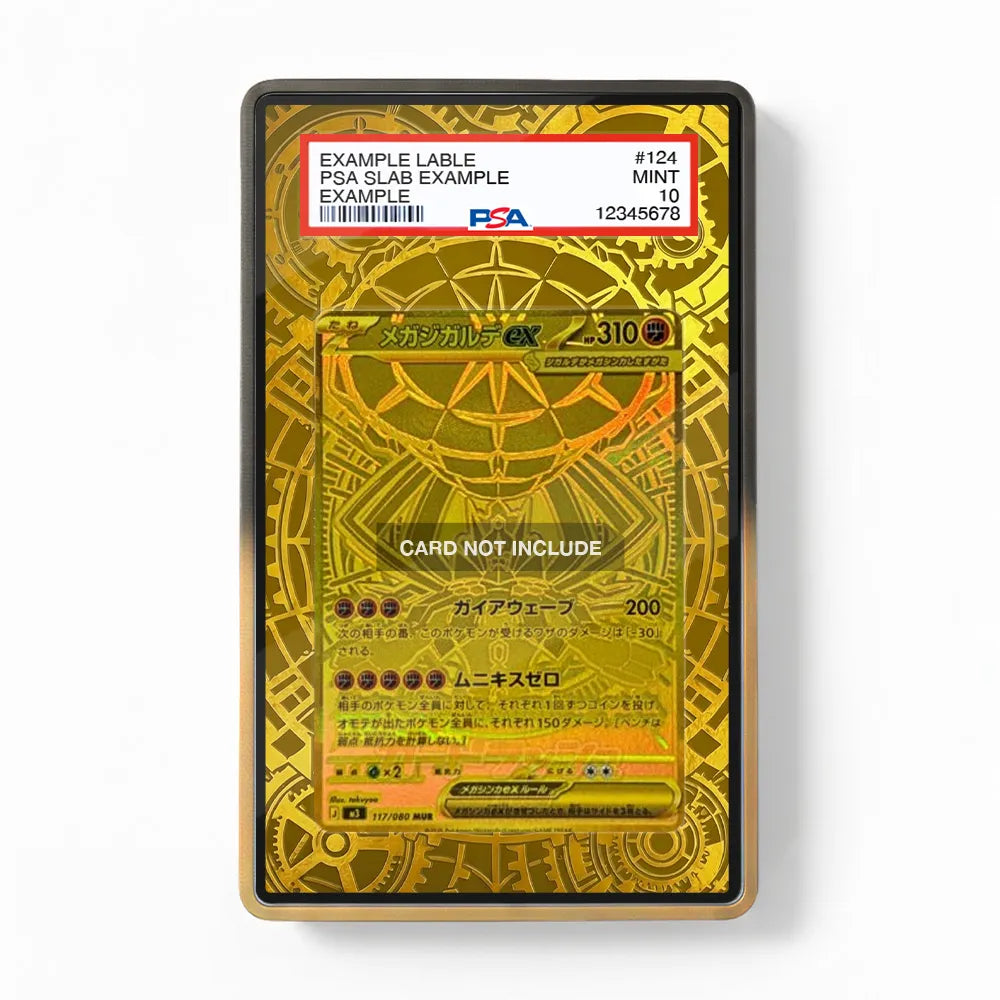 Mega Zygarde ex Hyper Rare MUR Nihil Zero Perfect Order Extended Art Display Cases - PSA Graded Guard Case - Front View