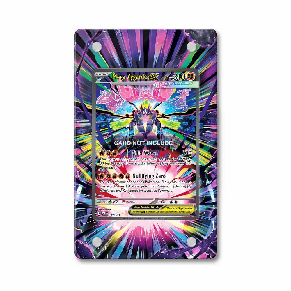 Mega Zygarde ex SIR SAR Nihil Zero Perfect Order Extended Art Display Cases - Magnetic Case - Front View