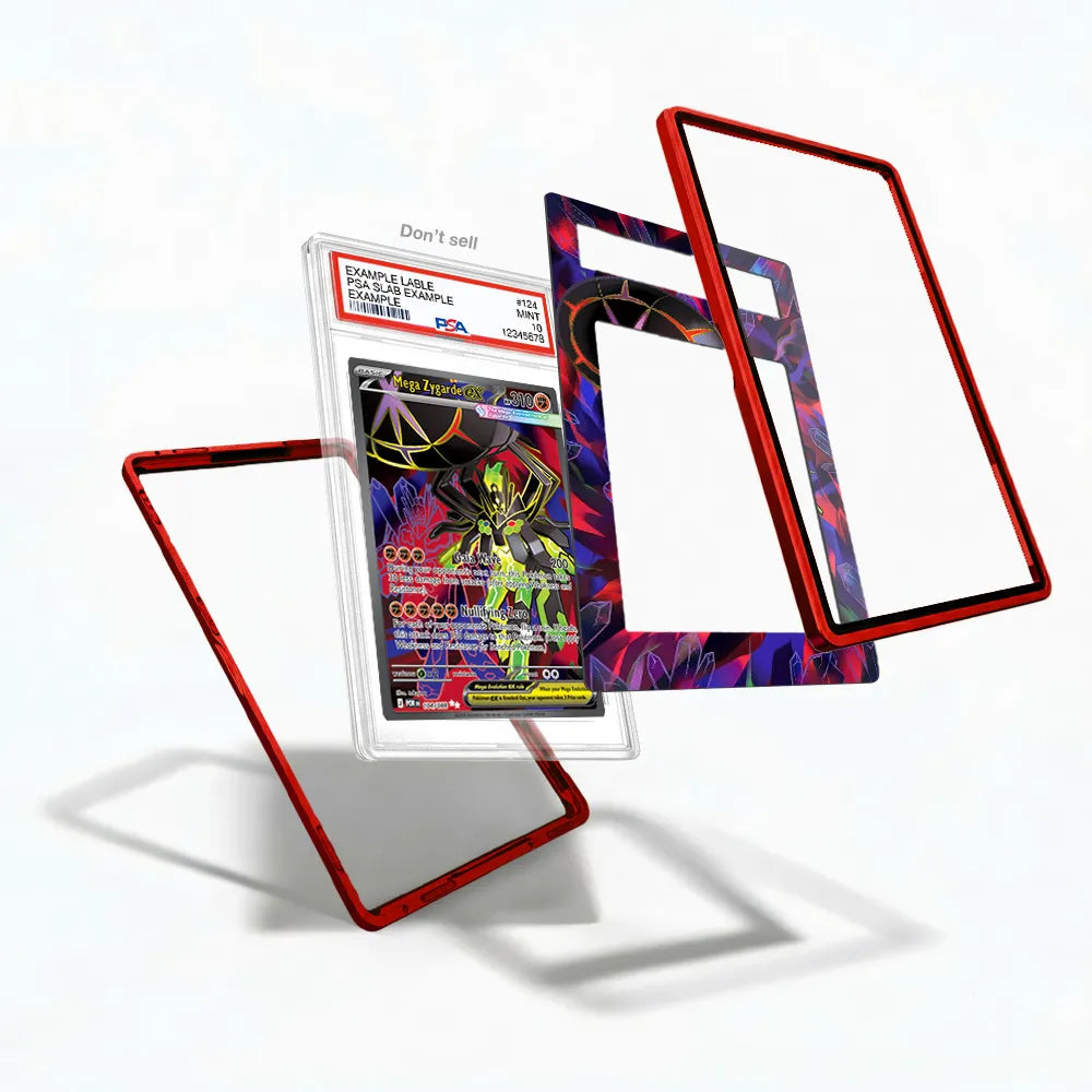 Mega Zygarde ex SR Nihil Zero Perfect Order Extended Art Display Cases - PSA Slab Case - Detail View