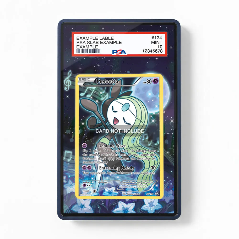 Meloetta XY120 Promo XY Series Extended Art Display Cases - PSA Slab Case - Front View