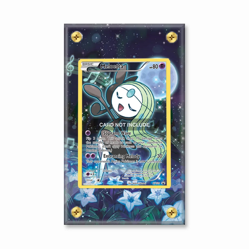 Meloetta XY120 Promo XY Series Extended Art Display Cases - Screws Case - Front View