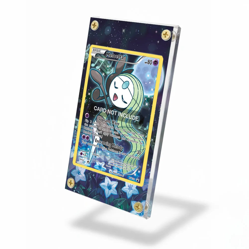 Meloetta XY120 Promo XY Series Extended Art Display Cases - Screws Case - Side View