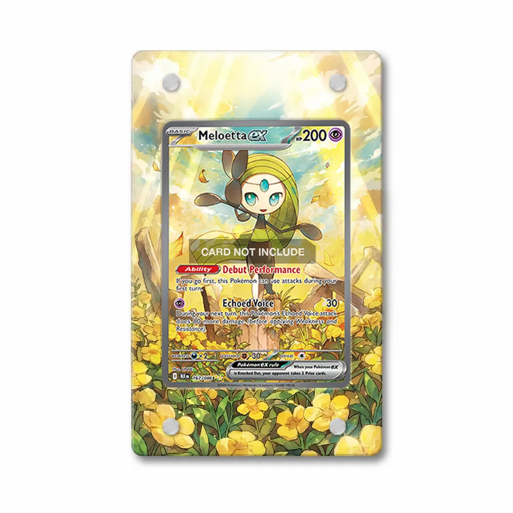 Meloetta ex 167-086 SIR SAR Black Bolt Extended Art Display Cases - Magnetic Case - Front View