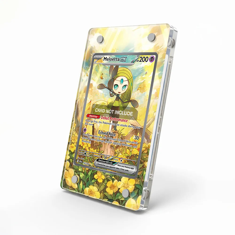 Meloetta ex 167-086 SIR SAR Black Bolt Extended Art Display Cases - Magnetic Case - Side View