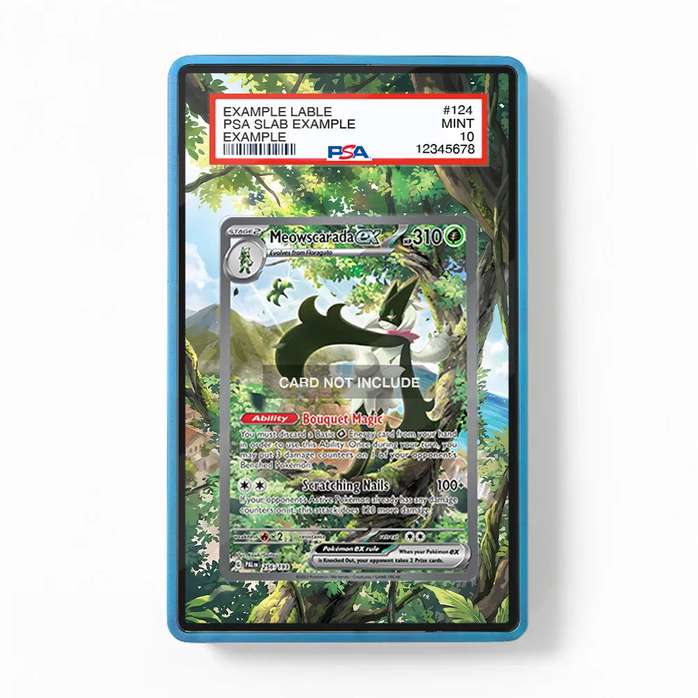 Meowscarada ex 256-193 SIR SAR Paldea Evolved Extended Art Display Cases - PSA Slab Case - Front View