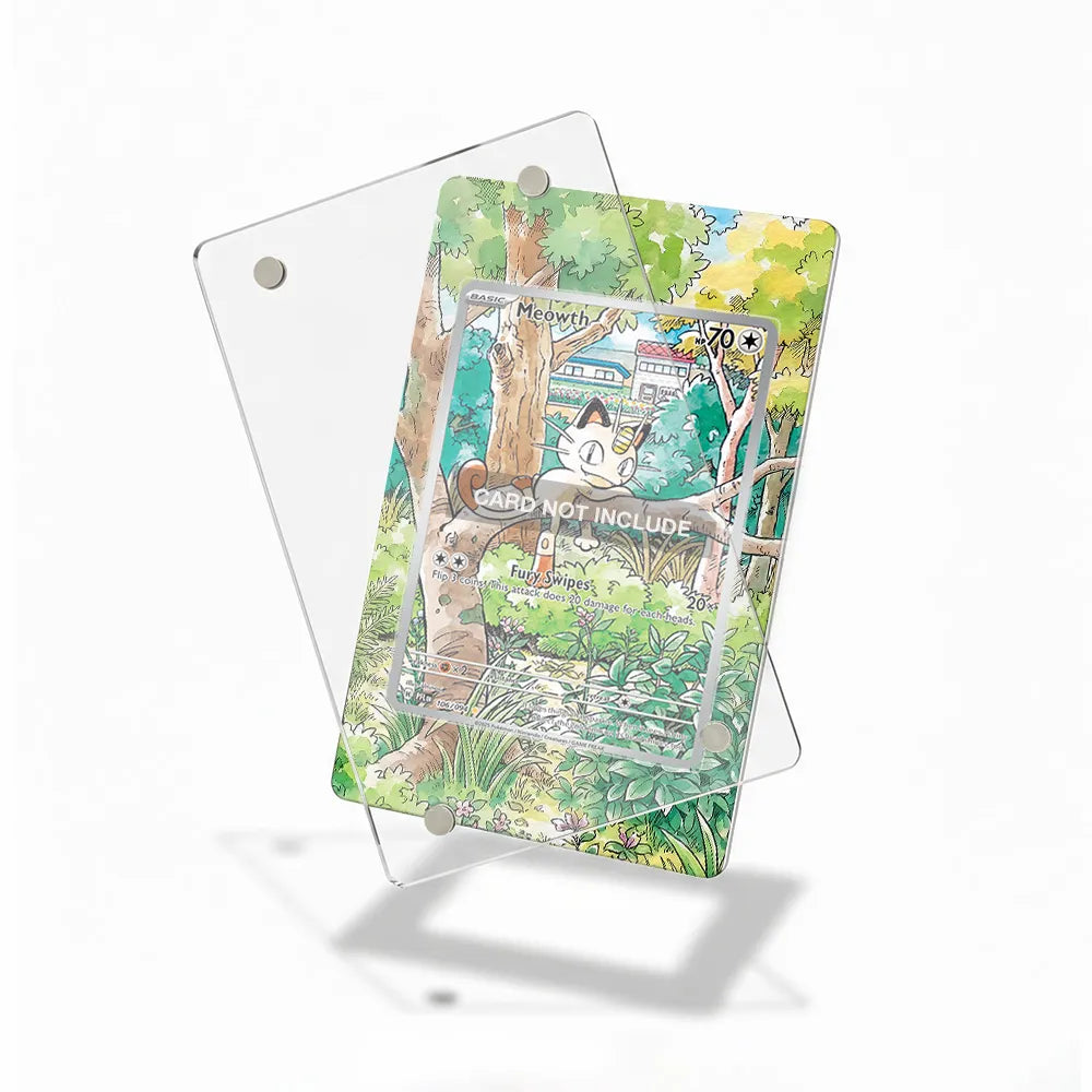 Meowth IR AR 106-094 Phantasma Flames Extended Art Display Cases - Magnetic Case - Detail View