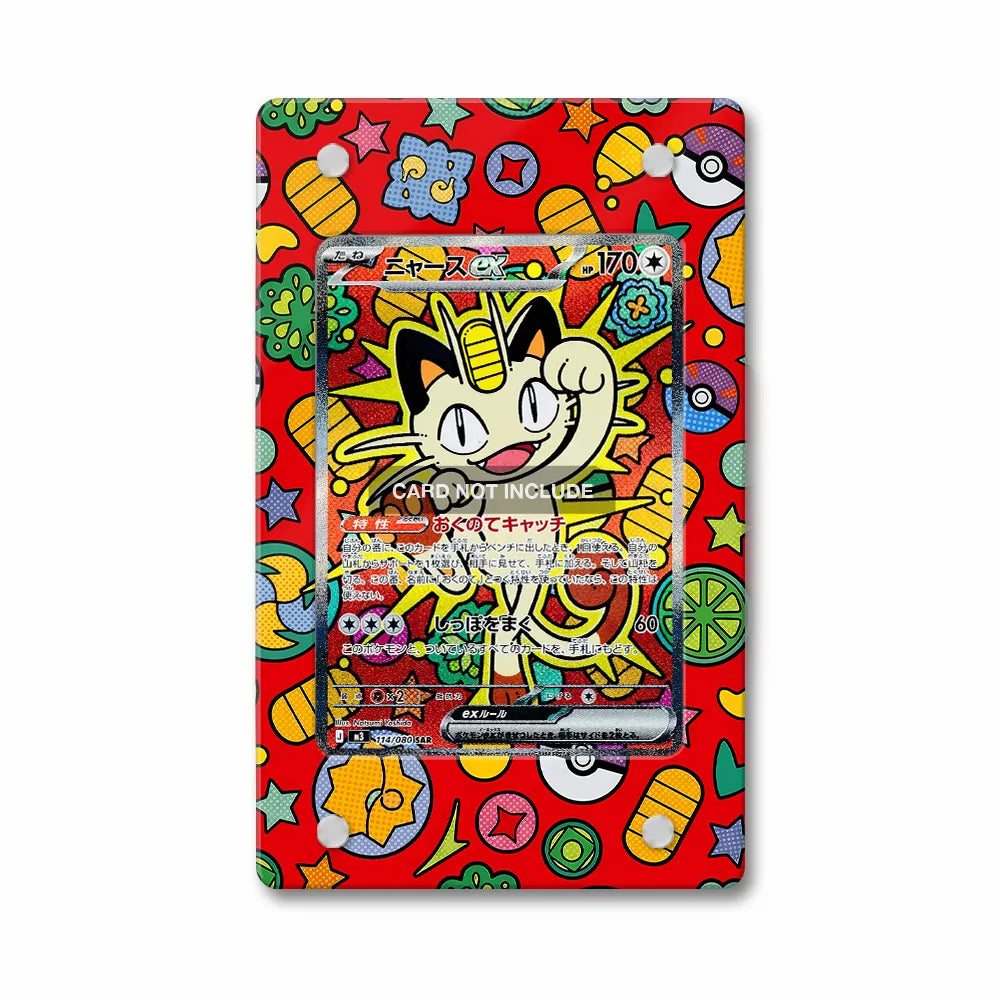 Meowth SIR SAR Nihil Zero Perfect Order Extended Art Pokemon Card Display Case