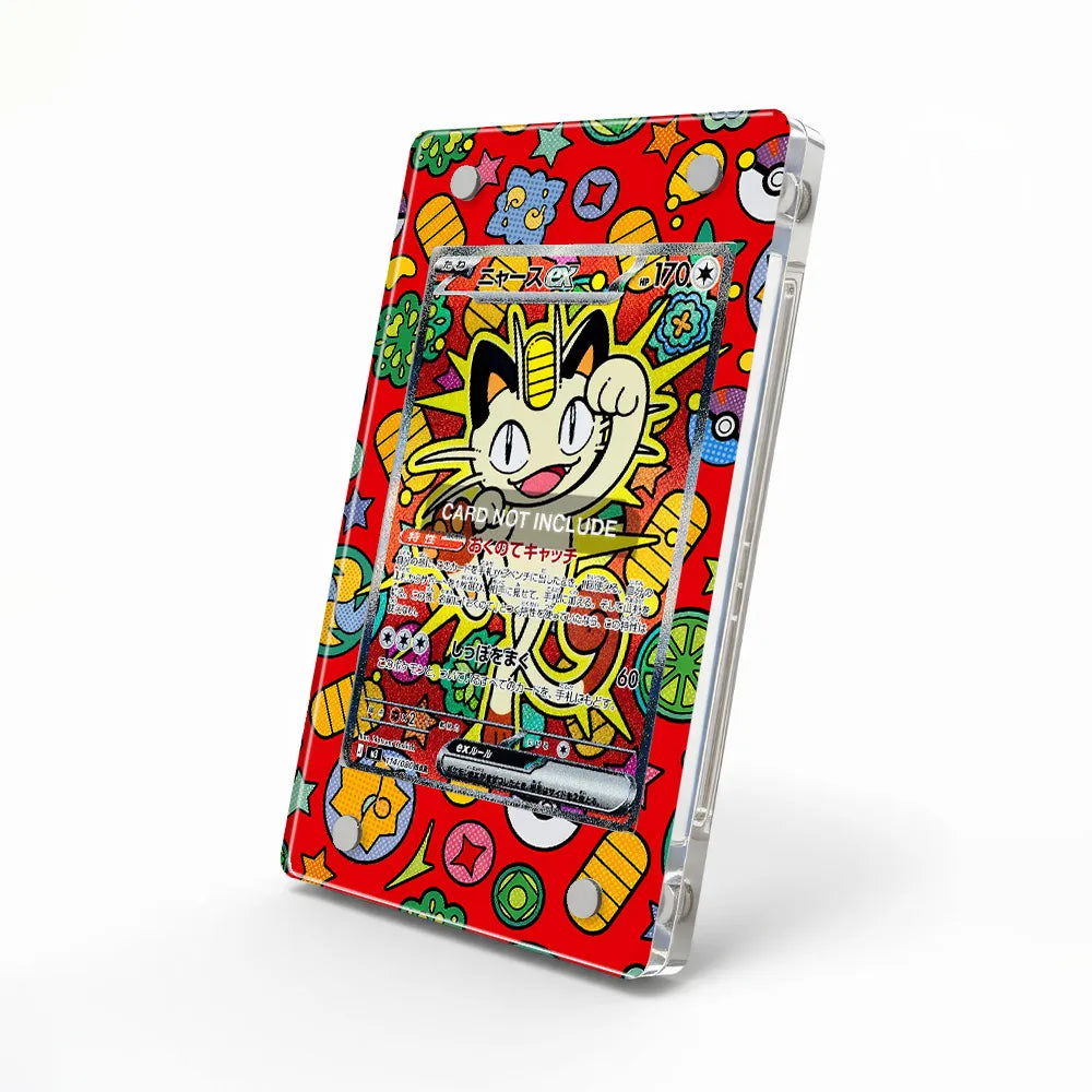 Meowth SIR SAR Nihil Zero Perfect Order Extended Art Display Cases - Magnetic Case - Side View