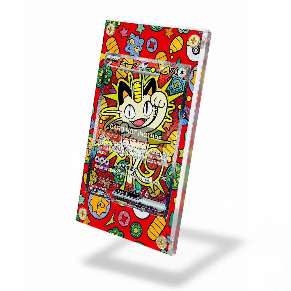 Meowth SIR SAR Nihil Zero Perfect Order Extended Art Display Cases - Screws Case - Side View