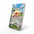 Meowth ex 062-088 Double Rare POR Pokemon Cards Custom Art Display Cases - Magnetic Case - Side View