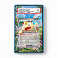 Meowth ex 062-088 Double Rare POR Pokemon Cards Custom Art Display Cases - PSA Slab Case - Front View