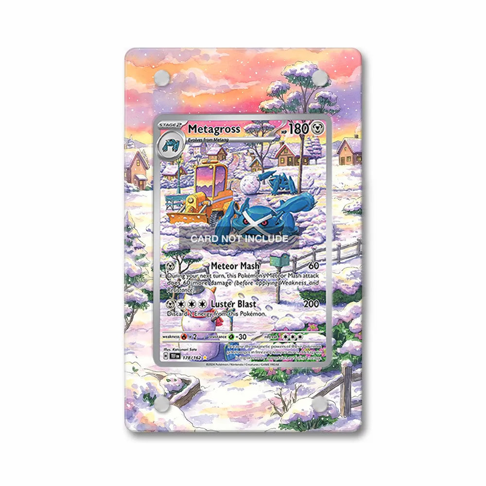 Metagross 178-162 IR AR Temporal Forces Extended Art Display Cases - PSA Slab Case - Front View