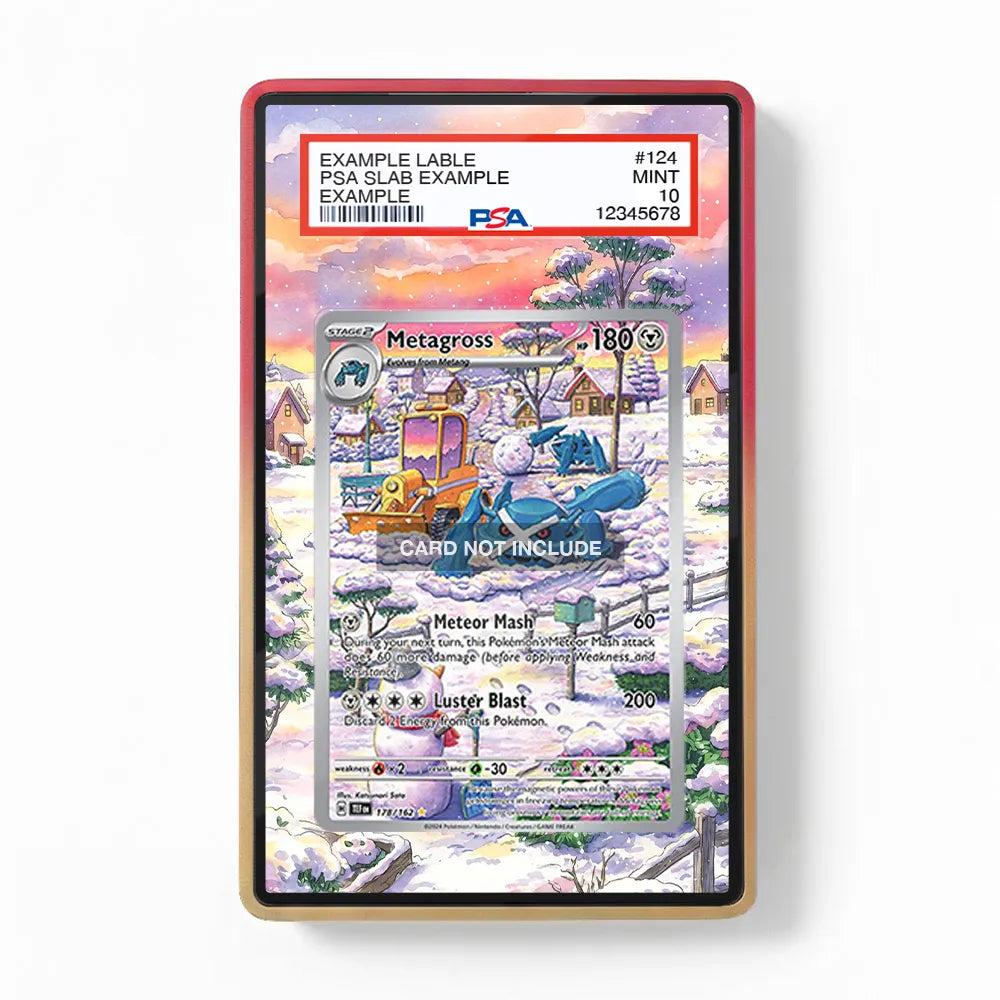 Metagross 178-162 IR AR Temporal Forces Extended Art Display Cases - PSA Slab Case - Front View