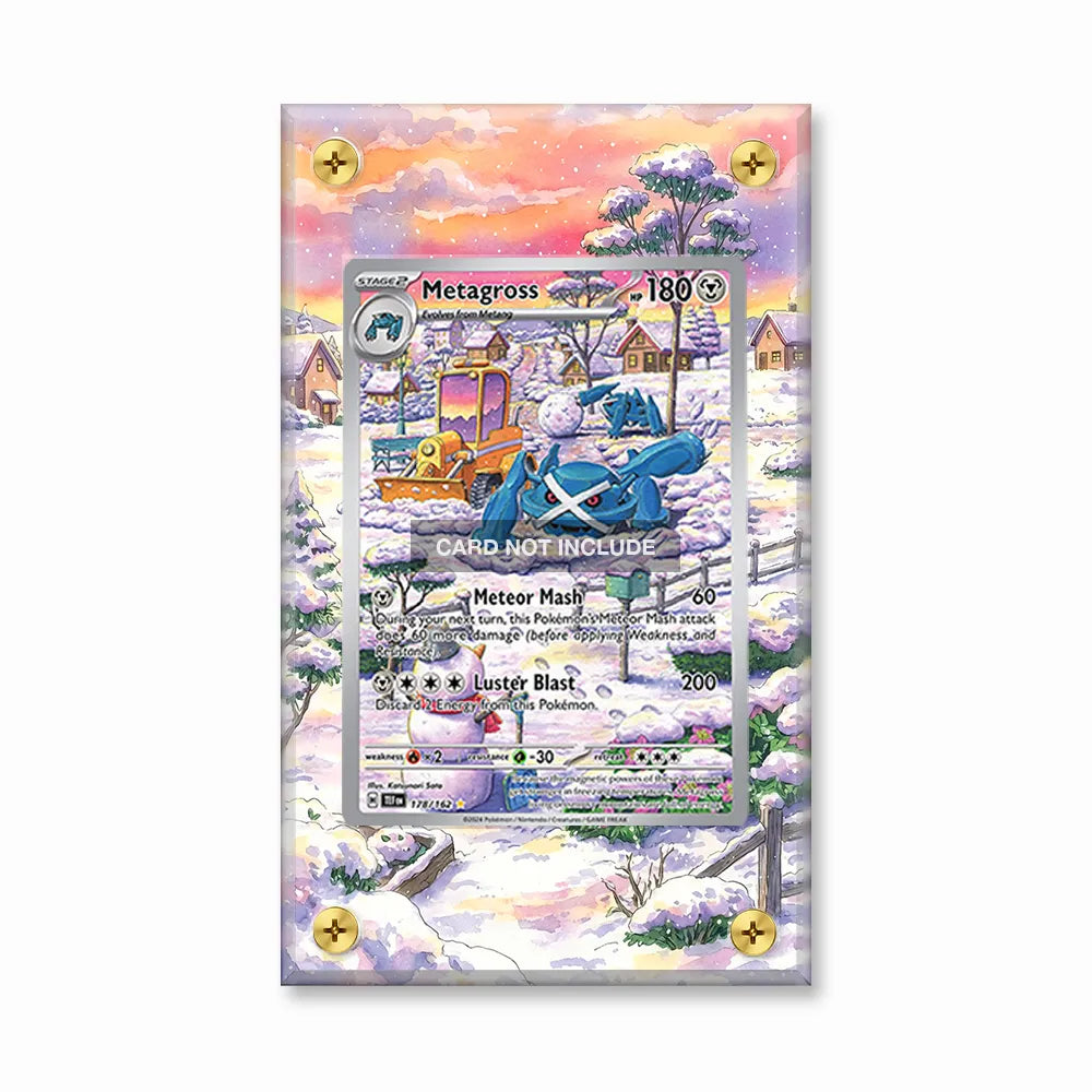Metagross 178-162 IR AR Temporal Forces Extended Art Display Cases - Screws Case - Front View