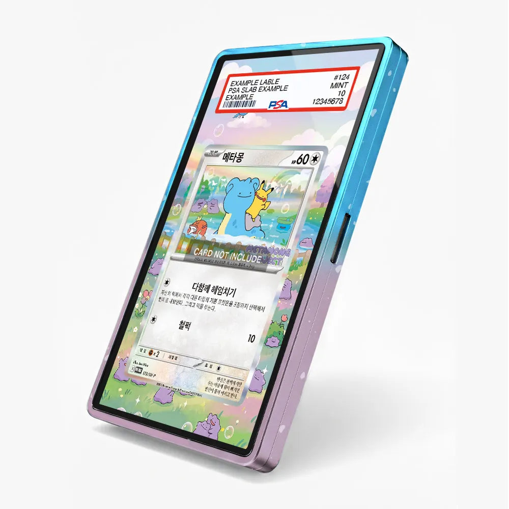 Metamong 173-SV-P Pokémon Korea Promo Extended Art Display Cases - PSA Slab Case - Side View