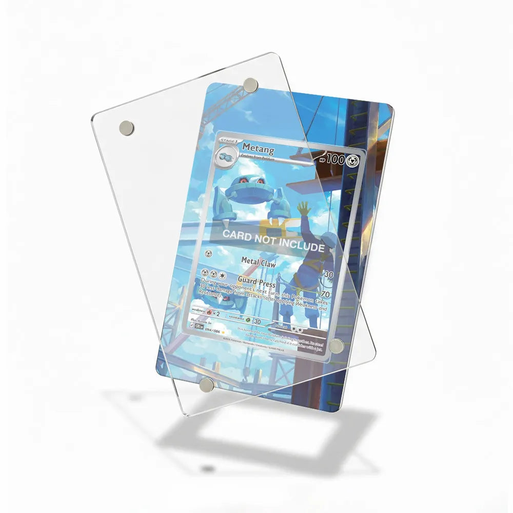 Metang 094-086 IR CRI Chaos Rising Pokemon Cards Custom Art Display Cases - Magnetic Case - Detail View