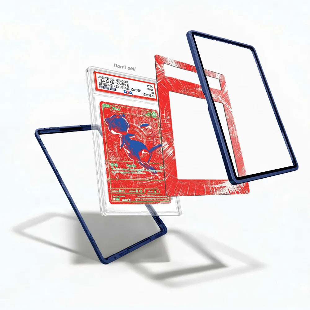 Mew 025-025 30th Anniversary Pokemon Cards Custom Art Display Cases - PSA Slab Case - Detail View