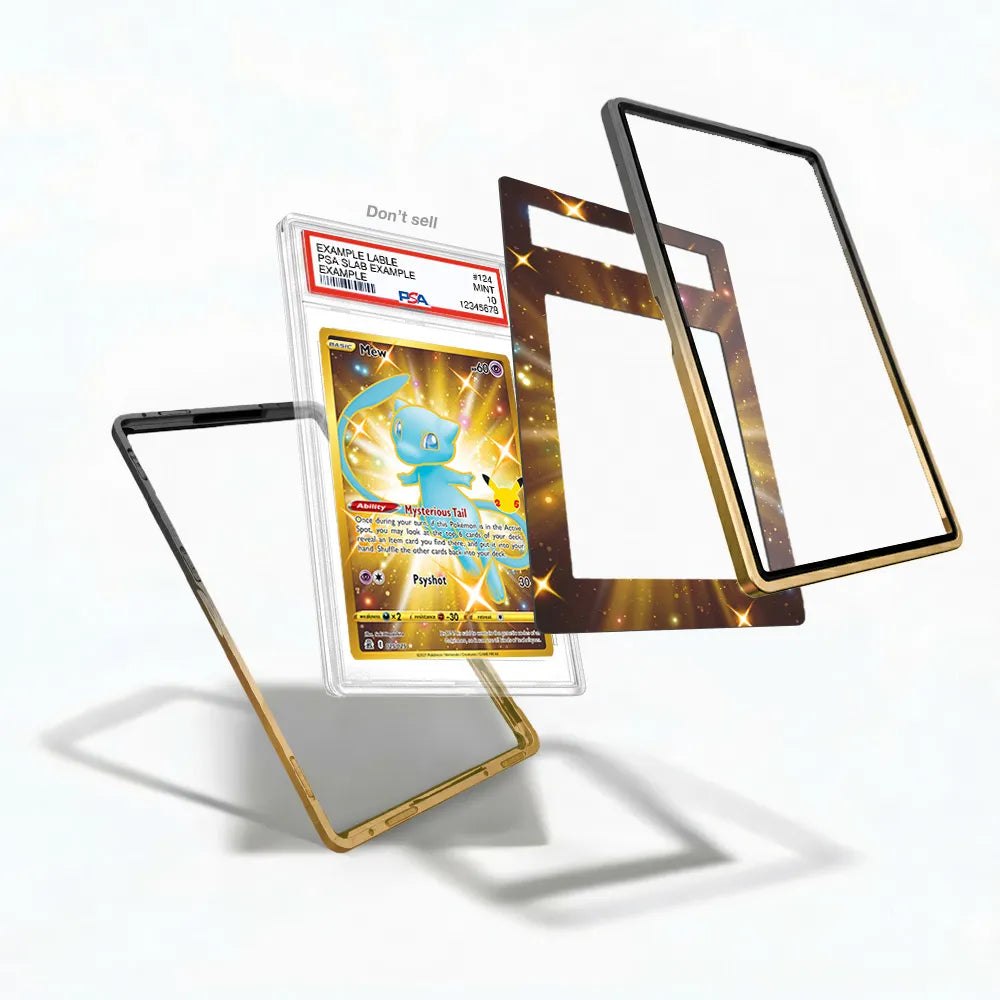 Mew 025-025 UR Gold 25th Anniversary Celebrations Extended Art Display Cases - PSA Slab Case - Detail View