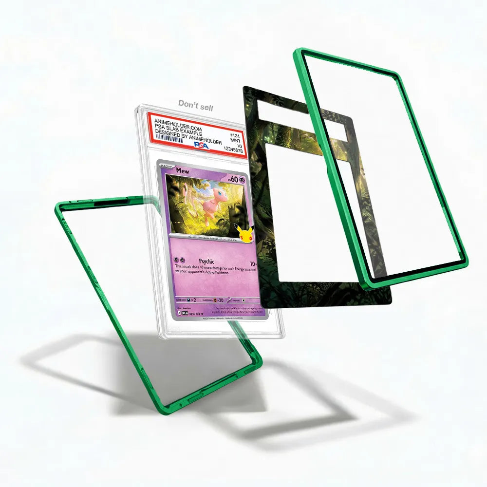 Mew 065-128 30th Anniversary Pokemon Cards Extended Art Display Cases - PSA Slab Case - Detail View