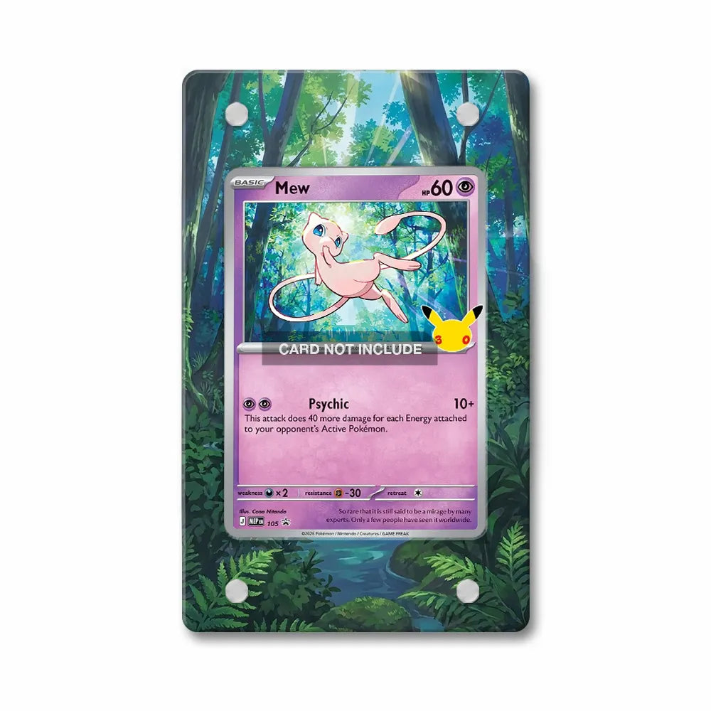 Mew 105 Promo MEP 30th Anniversary Extended Art Display Cases - PSA Slab Case - Front View