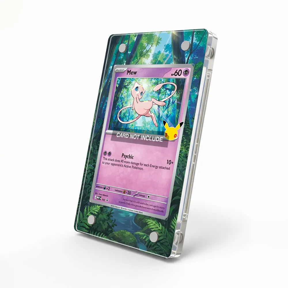 Mew 105 Promo MEP 30th Anniversary Extended Art Display Cases - Magnetic Case - Side View