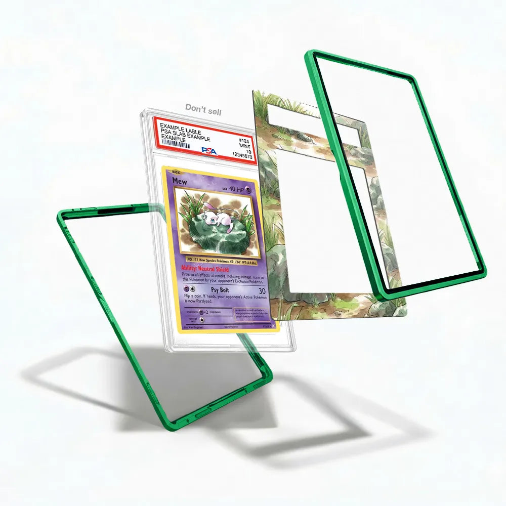 Mew 53-108 Holo Rare XY Evolutions Extended Art Display Cases - PSA Slab Case - Detail View