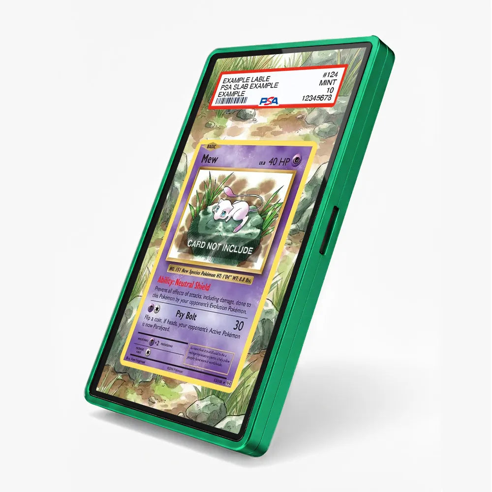 Mew 53-108 Holo Rare XY Evolutions Extended Art Display Cases - PSA Slab Case - Side View
