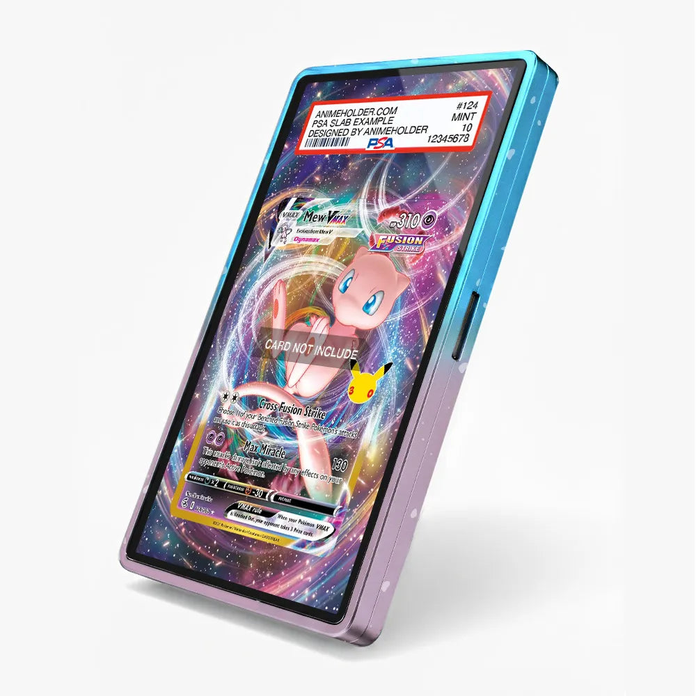 Mew VMAX 114-264 30th Anniversary Extended Art Display Cases - PSA Slab Case - Side View