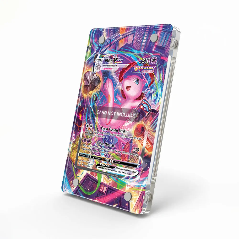 Mew VMAX 269-264 SIR SAR Fusion Strike Alternate Art Extended Art Display Cases - Magnetic Case - Side View
