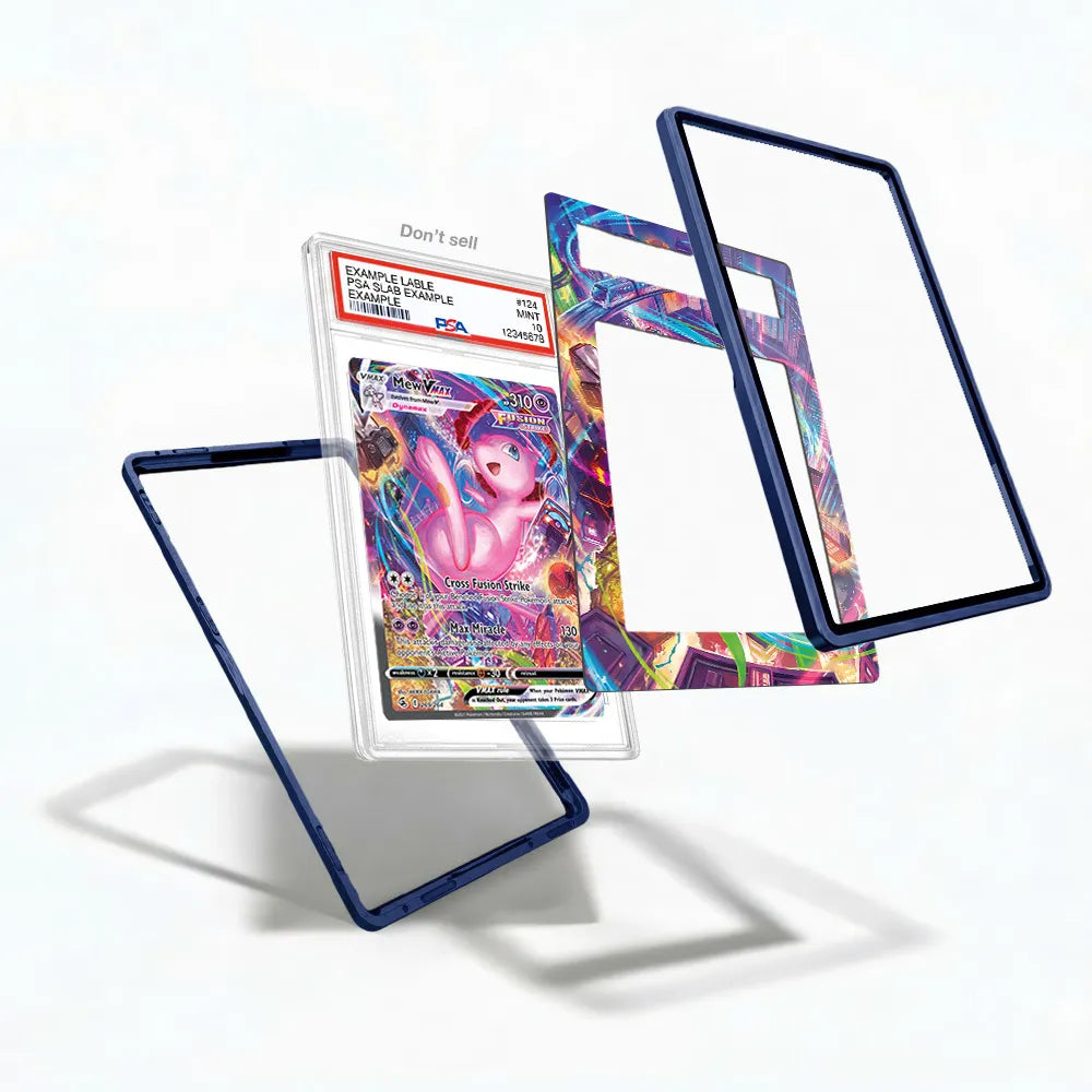 Mew VMAX 269-264 SIR SAR Fusion Strike Alternate Art Extended Art Display Cases - PSA Slab Case - Detail View