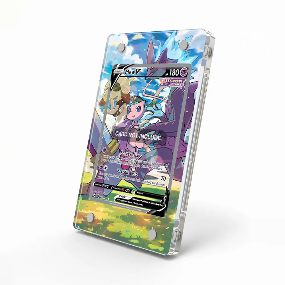 Mew V 251-264 SIR SAR Fusion Strike Alternate Art Extended Art Display Cases - Magnetic Case - Side View