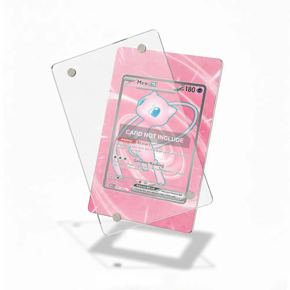 Mew ex 193-165 Scarlet & Violet SV2a 151 Extended Art Display Cases - Magnetic Case - Detail View