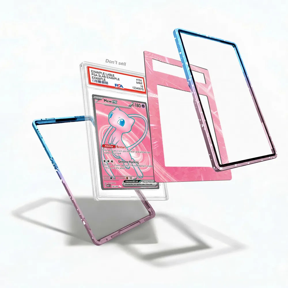 Mew ex 193-165 Scarlet & Violet SV2a 151 Extended Art Display Cases - PSA Slab Case - Detail View
