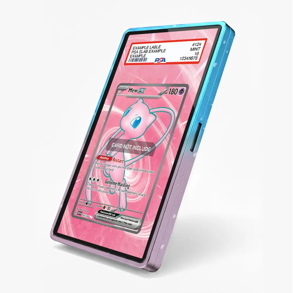 Mew ex 193-165 Scarlet & Violet SV2a 151 Extended Art Display Cases - PSA Slab Case - Side View