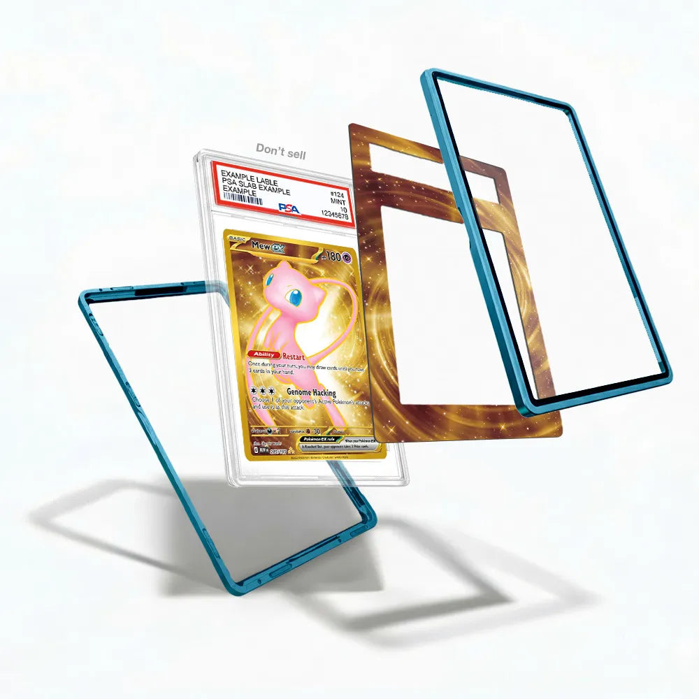 Mew ex 205-165 SV Scarlet & Violet 151 Extended Art Display Cases - PSA Slab Case - Detail View