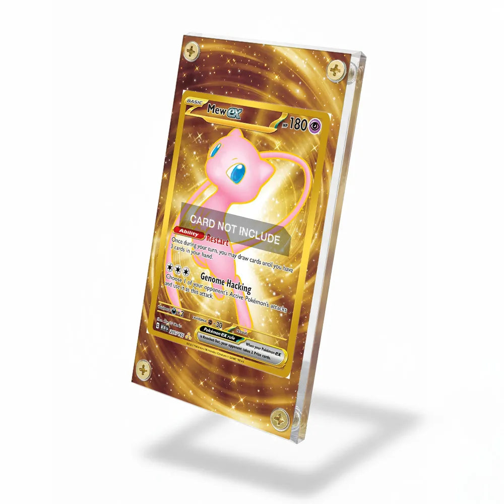 Mew ex 205-165 SV Scarlet & Violet 151 Extended Art Display Cases - Screws Case - Side View