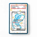 Mew ex 216-091 Paldean Fates Extended Art Display Cases - PSA Slab Case - Front View