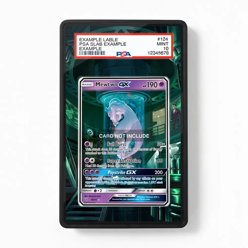 Mewtwo-GX 78-73 SIR SAR Shining Legends Alternate Art Extended Art Display Cases - PSA Graded Guard Case - Front View