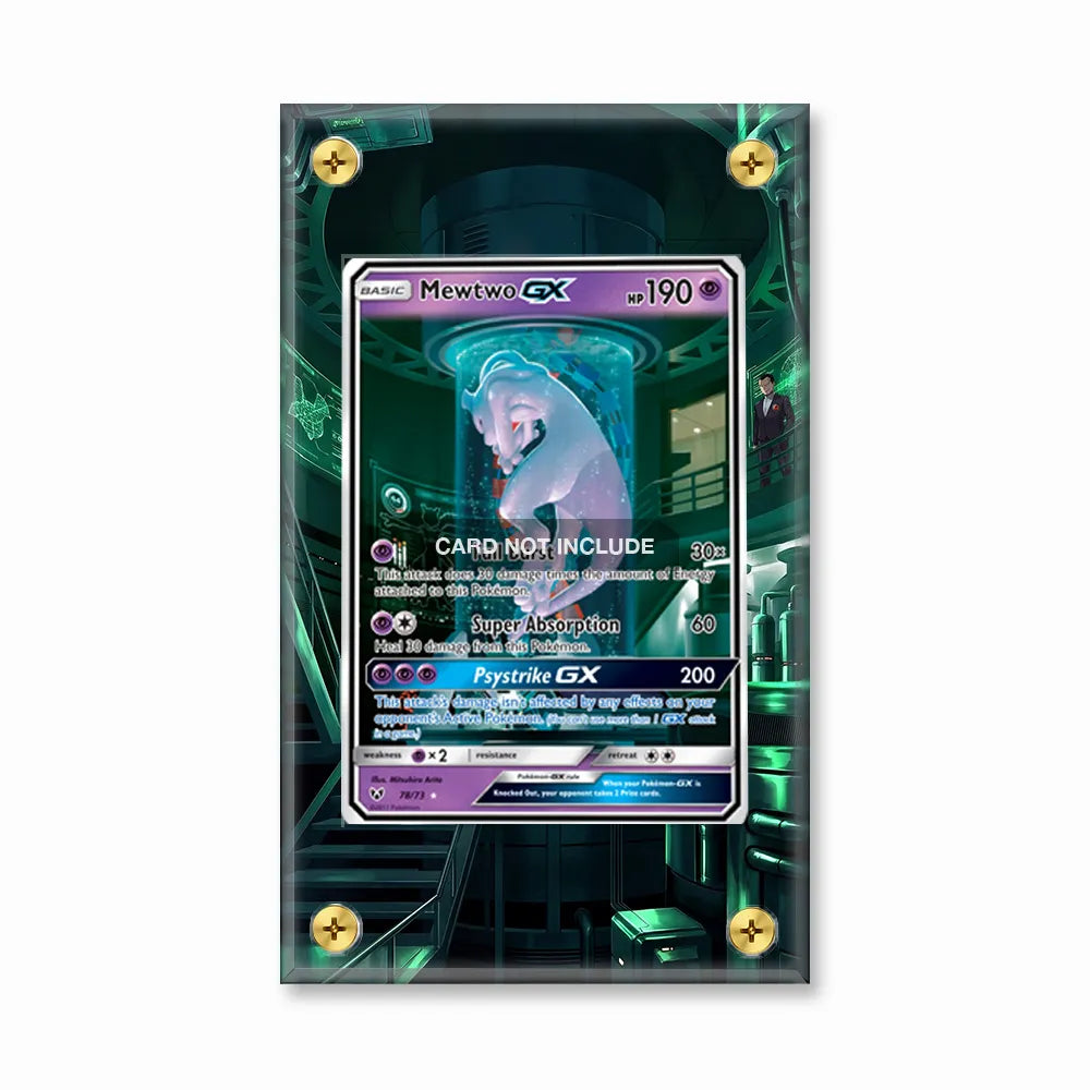 Mewtwo-GX 78-73 SIR SAR Shining Legends Alternate Art Extended Art Display Cases - Screws Case - Front View