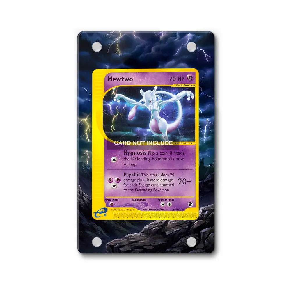 Mewtwo 041-102 Base Set Pokemon Cards Extended Art Display Cases - Magnetic Case - Front View