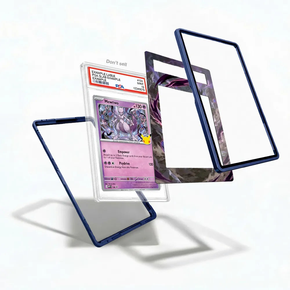 Mewtwo 104 Promo MEP 30th Anniversary Extended Art Display Cases - PSA Slab Case - Detail View