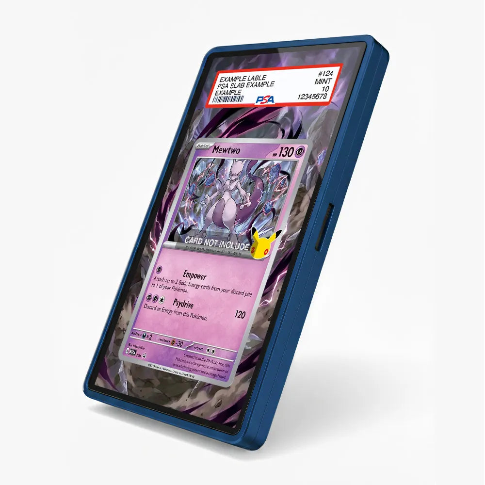 Mewtwo 104 Promo MEP 30th Anniversary Extended Art Display Cases - PSA Slab Case - Side View