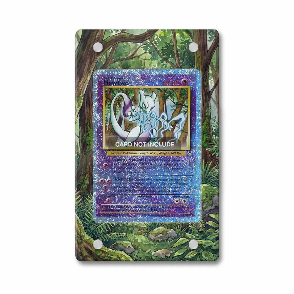 Mewtwo 29-110 Reverse Holo Legendary Collection Extended Art Display Cases - PSA Slab Case - Front View