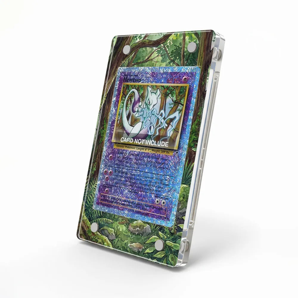Mewtwo 29-110 Reverse Holo Legendary Collection Extended Art Display Cases - Magnetic Case - Side View