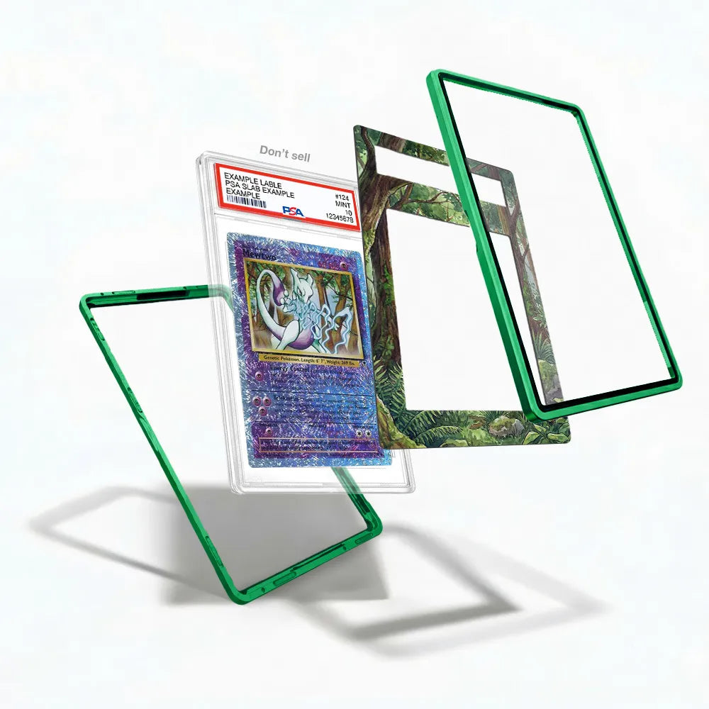 Mewtwo 29-110 Reverse Holo Legendary Collection Extended Art Display Cases - PSA Slab Case - Detail View