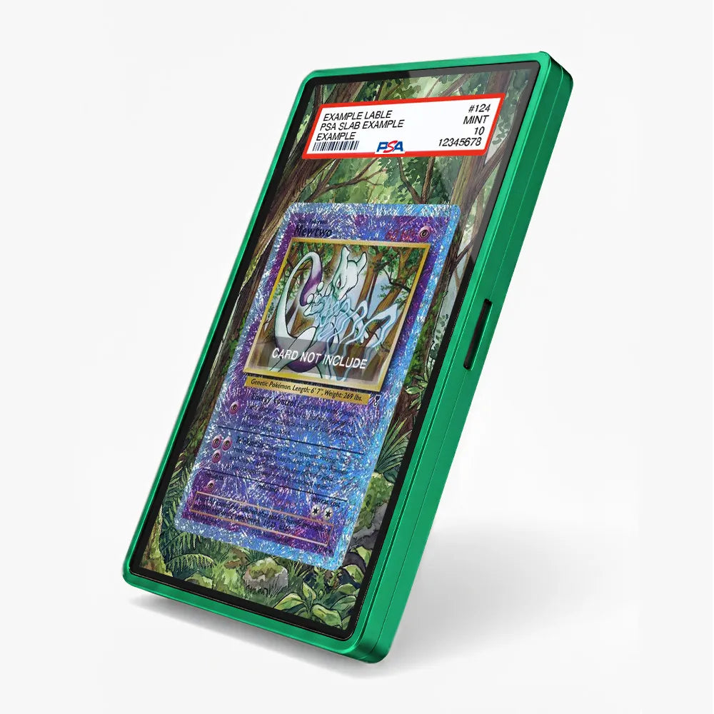 Mewtwo 29-110 Reverse Holo Legendary Collection Extended Art Display Cases - PSA Slab Case - Side View