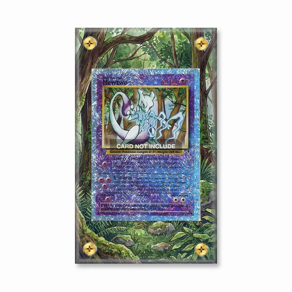 Mewtwo 29-110 Reverse Holo Legendary Collection Extended Art Display Cases - Screws Case - Front View