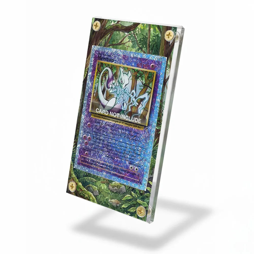 Mewtwo 29-110 Reverse Holo Legendary Collection Extended Art Display Cases - Screws Case - Side View