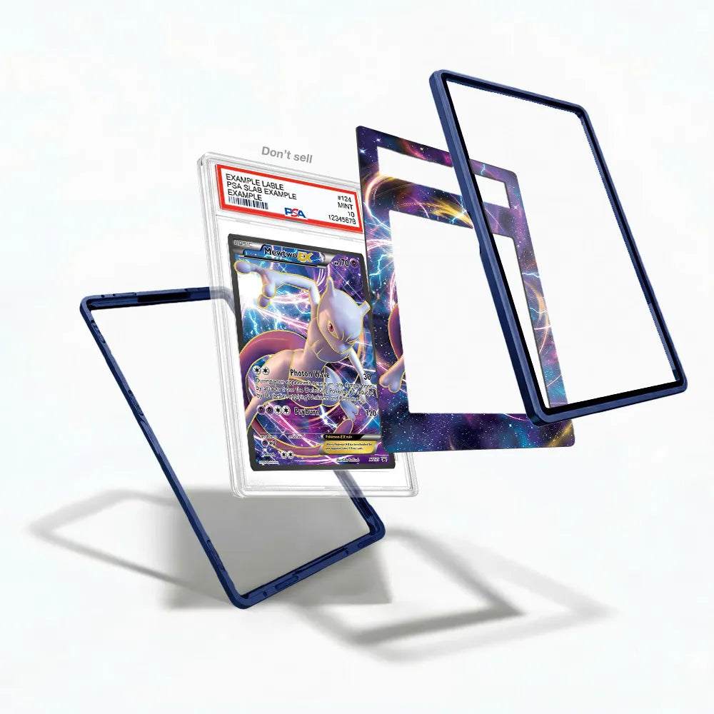 Mewtwo EX - XY125 - Black Star Promos Pokemon XY Promos Extended Art Display Cases - PSA Slab Case - Detail View