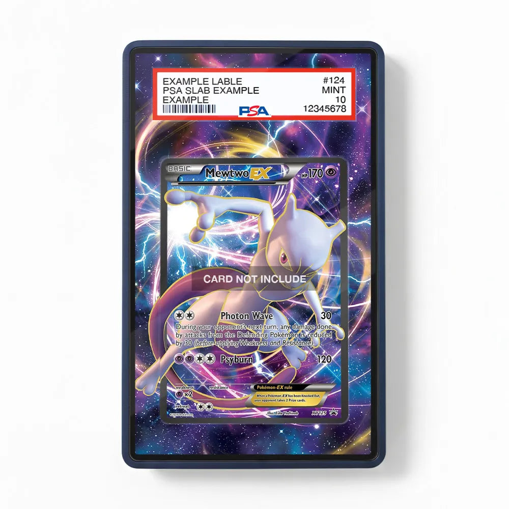 Mewtwo EX - XY125 - Black Star Promos Pokemon XY Promos Extended Art Display Cases - PSA Slab Case - Front View